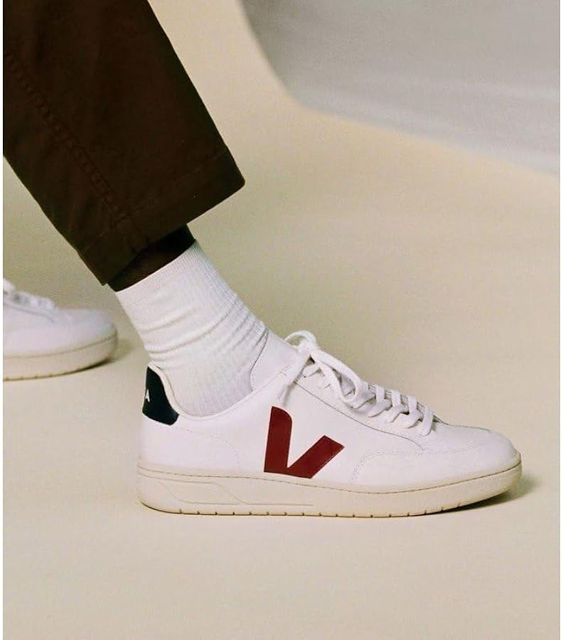 Amazon.com | Veja V-12 Leather Sneaker, 36, White | Fashion Sneakers
